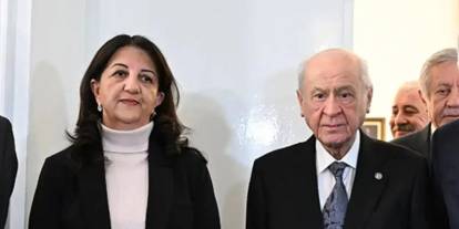 İmralı Heyeti'nin ziyaretleri sürüyor: Heyet Bahçeli ile Meclis'te bir araya geldi