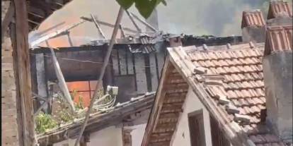 Safranbolu'da tarihi kent merkezinde bir konakta yangın çıktı