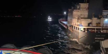 İsrail'e giden kuru yük gemisi Çanakkale Boğazı'nda arızalandı