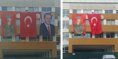 10 Kasım’da okula Erdoğan posteri asmışlardı, tepkilerden sonra kaldırdılar