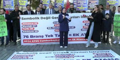 Atanmayan öğretmenlerin eylemi sürüyor: 'Atama değil, adaletsizlik meselesi'