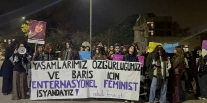 ODTÜ’lü Feministler 25 Kasım için kampüste eylemdeydi