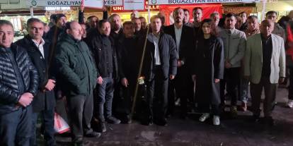 Polis memuru Onur Şener'in açığa alınması memleketi Yozgat'ta protesto edildi