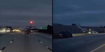 ABD'de bir otomobile uçak çarptı