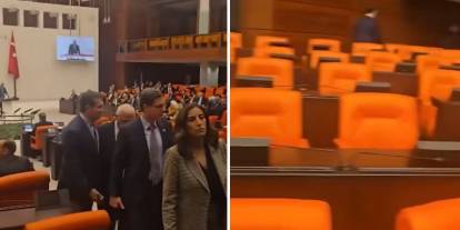 Bakan Ersoy'a 'Kartalkaya' protestosu: CHP'li vekiller, Genel Kurul'u terk etti