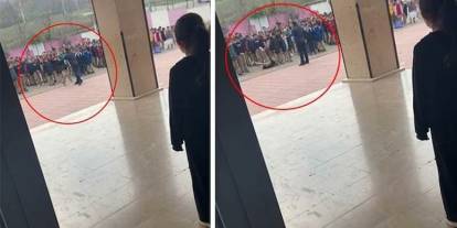 Okul müdüründen öğrenciye şiddet: O anlar kameralara yansıdı!