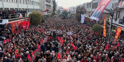 CHP lideri Özel, Edirne'de: Cumhuriyete sahip çıkmaya geldik