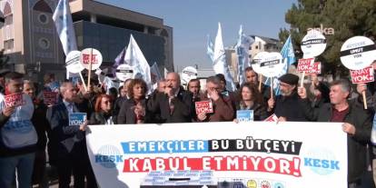 KESK'in Meclis önünde yapmak istediği 'bütçe' açıklamasına polis engeli