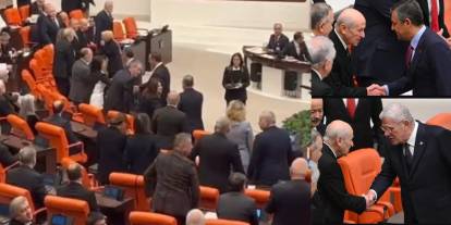 'Bahçeli ile Bakırhan tokalaşmadı' haberinden  sonra video çıktı