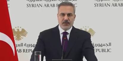 Şam’da Hakan Fidan'ı şaşkına çeviren anlar! Basın toplantısı yarıda kesildi