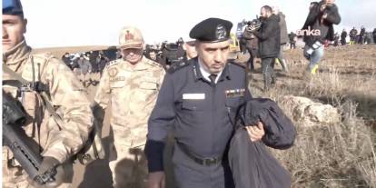 Libya heyeti, Ankara'da düşen uçağın enkazının bulunduğu bölgede