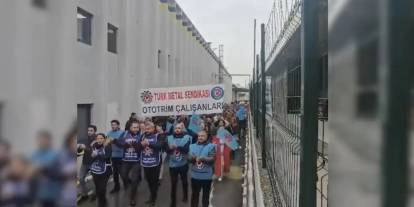 Bursa'da metal işçileri ayaklandı!  Ototrim'de TİS eylemi: Biz hakkımızı istedik, onlar haklarımıza göz dikti