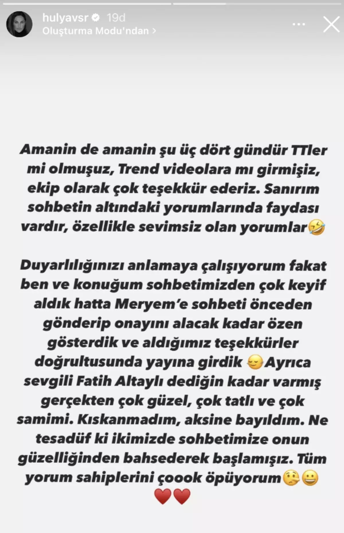 Sosyal medyada olay olmuştu... Hülya Avşar'dan yanıt gecikmedi: 'Meryem Uzerli'yi kıskanmadım' - Resim : 2
