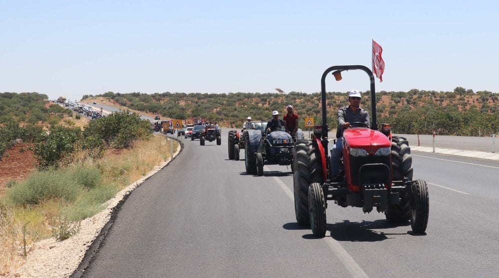 Gaziantep'te üreticilerden düşük fiyatlı fıstık eylemi