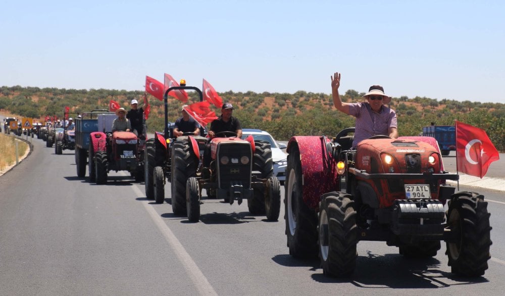 Gaziantep'te üreticilerden düşük fiyatlı fıstık eylemi